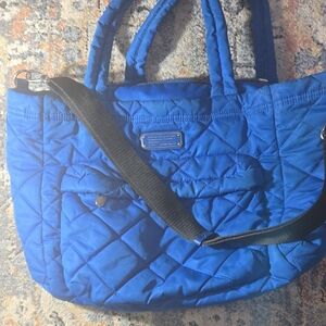 Blue Quilted Tote Bag by Marc Jacobs